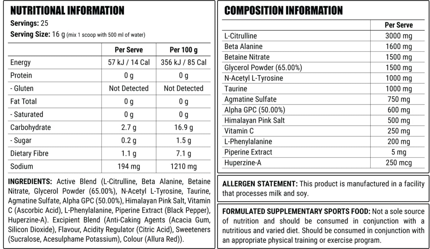 Faction Labs Disorder Pump 25 Serve Red Russian (Raspberry)