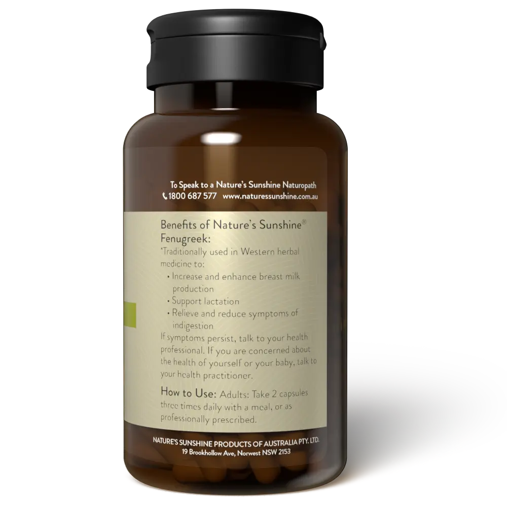 Nature's Sunshine Fenugreek 100 Capsules
