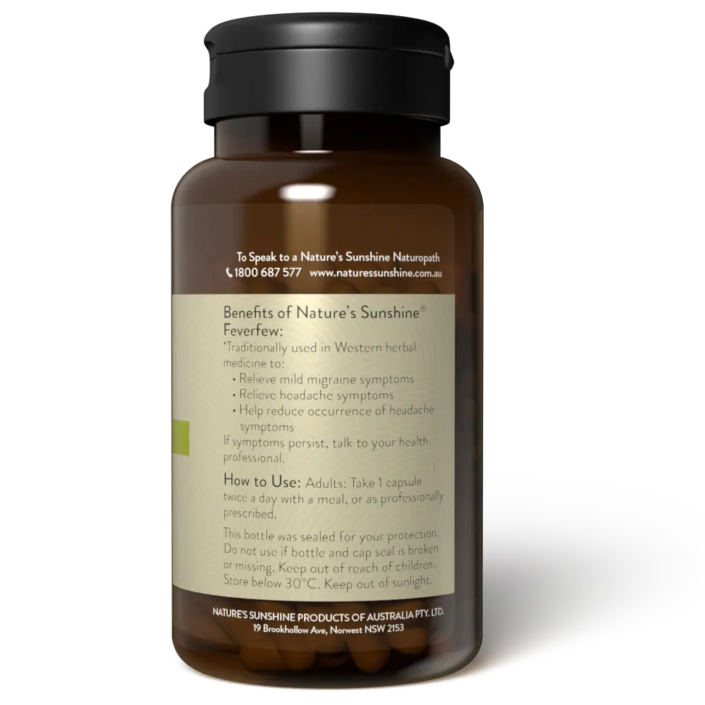 Nature's Sunshine Feverfew 100 Capsules