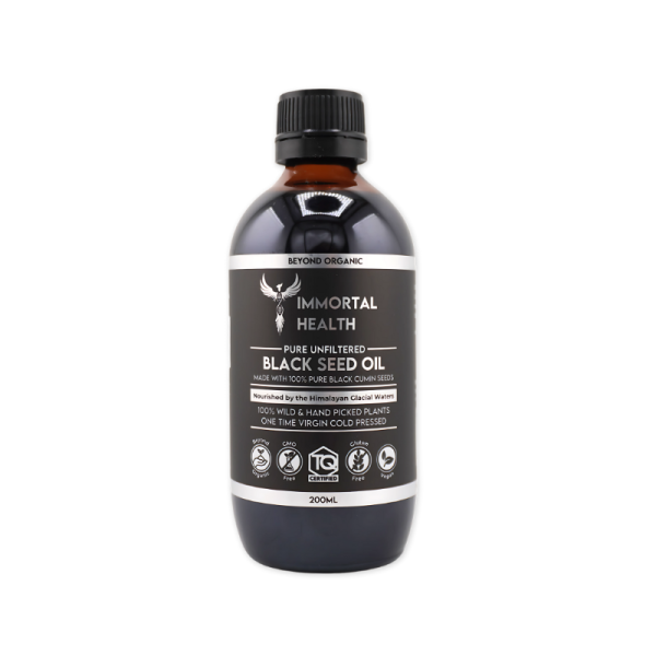 Immortal Health, Unfiltered Black Seed Oil 200ml