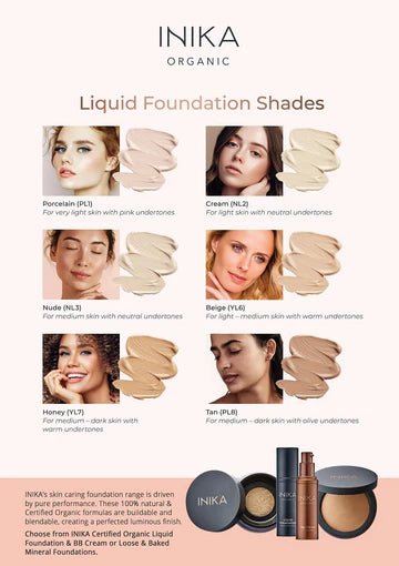 Inika Liquid Foundation + Hyaluronic Acid