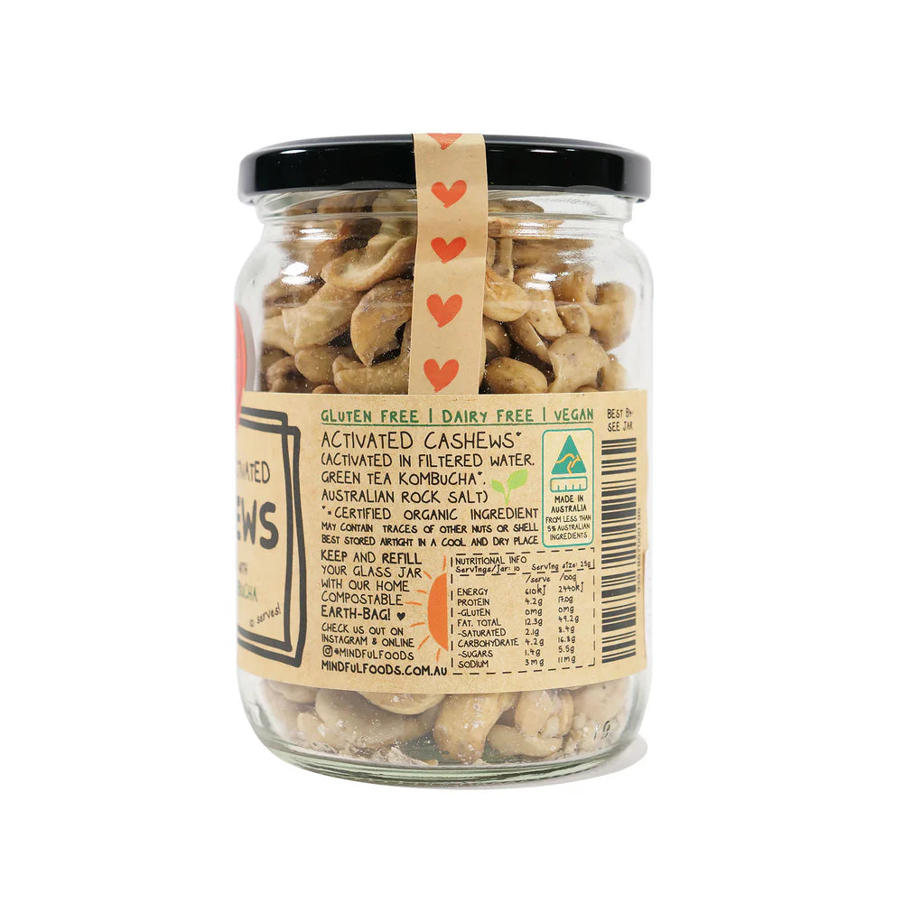Mindful Foods Organic & Activated Cashews 250g
