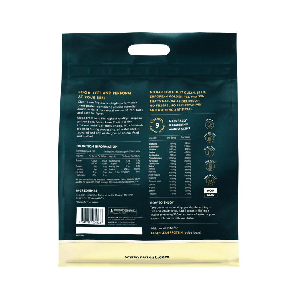 Nuzest Clean Lean Protein 2.5kg Vanilla