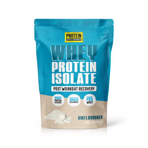 Protein Supplies Australia Pure WPI Whey Protein Isolate Powder 1 KG