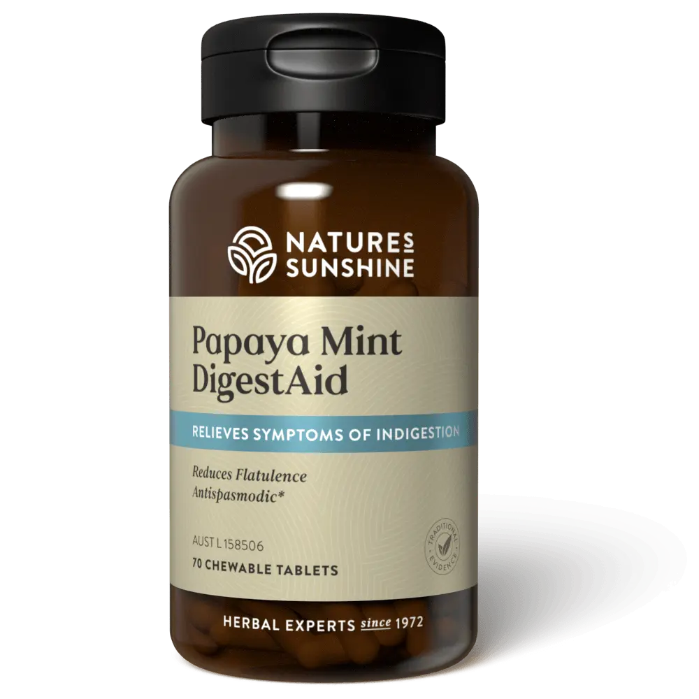Nature's Sunshine Papaya Mint Digestaid Chewable 70 Tablets