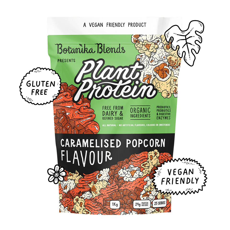 Botanika Blends Caramelised Popcorn Plant Protein Powder 1 kg