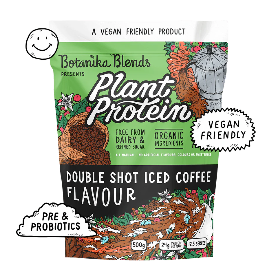 Botanika Blends Double Shot Iced Coffee Plant Protein 500 g