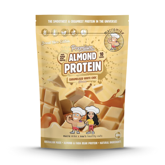 Macro Mike Premium Caramelised White Chocolate Luxe Almond Protein 400 g