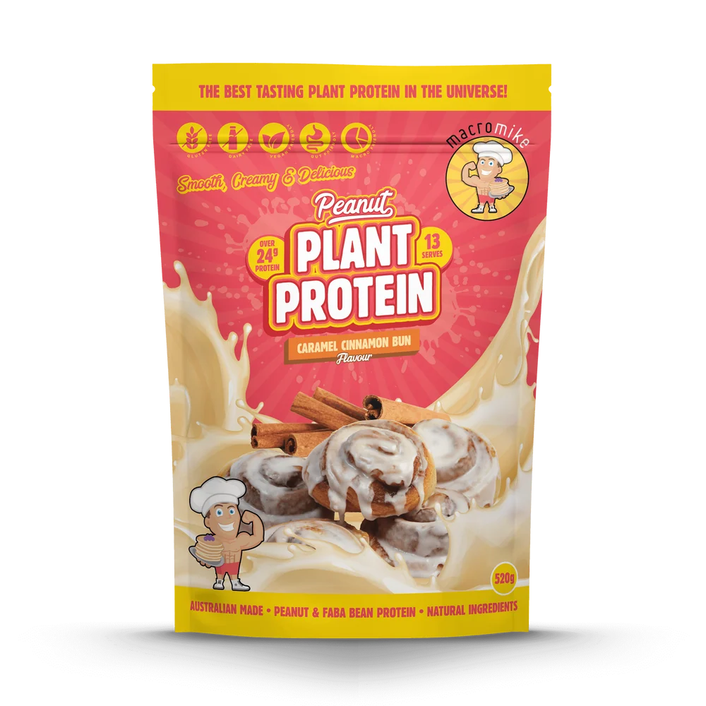 Macro Mike Caramel Cinnamon Bun Peanut Plant Protein 520 g