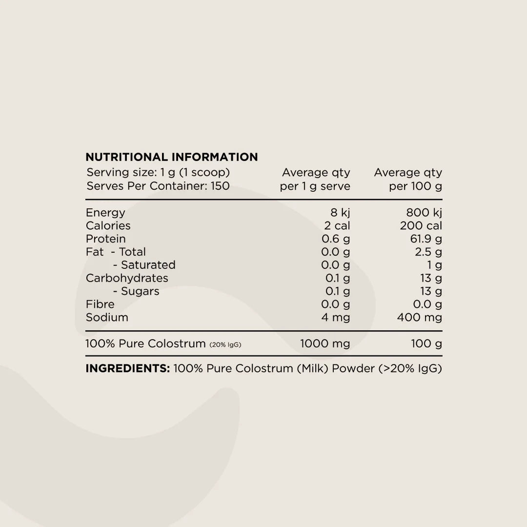 Switch Nutrition Colostrum 150g Unflavoured