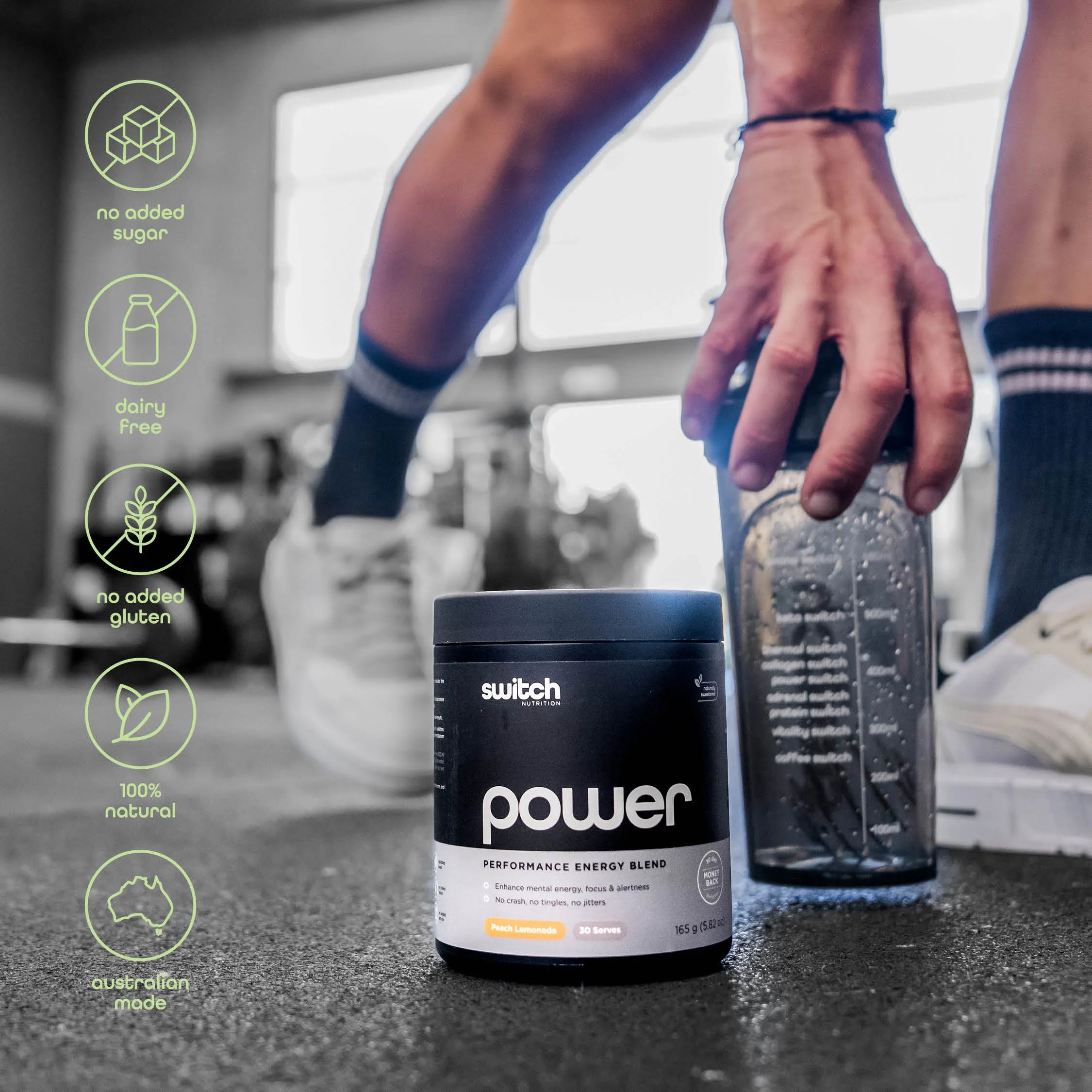 Switch Nutrition Power Switch Peach Lemonade Performance Energy Blend 165 g