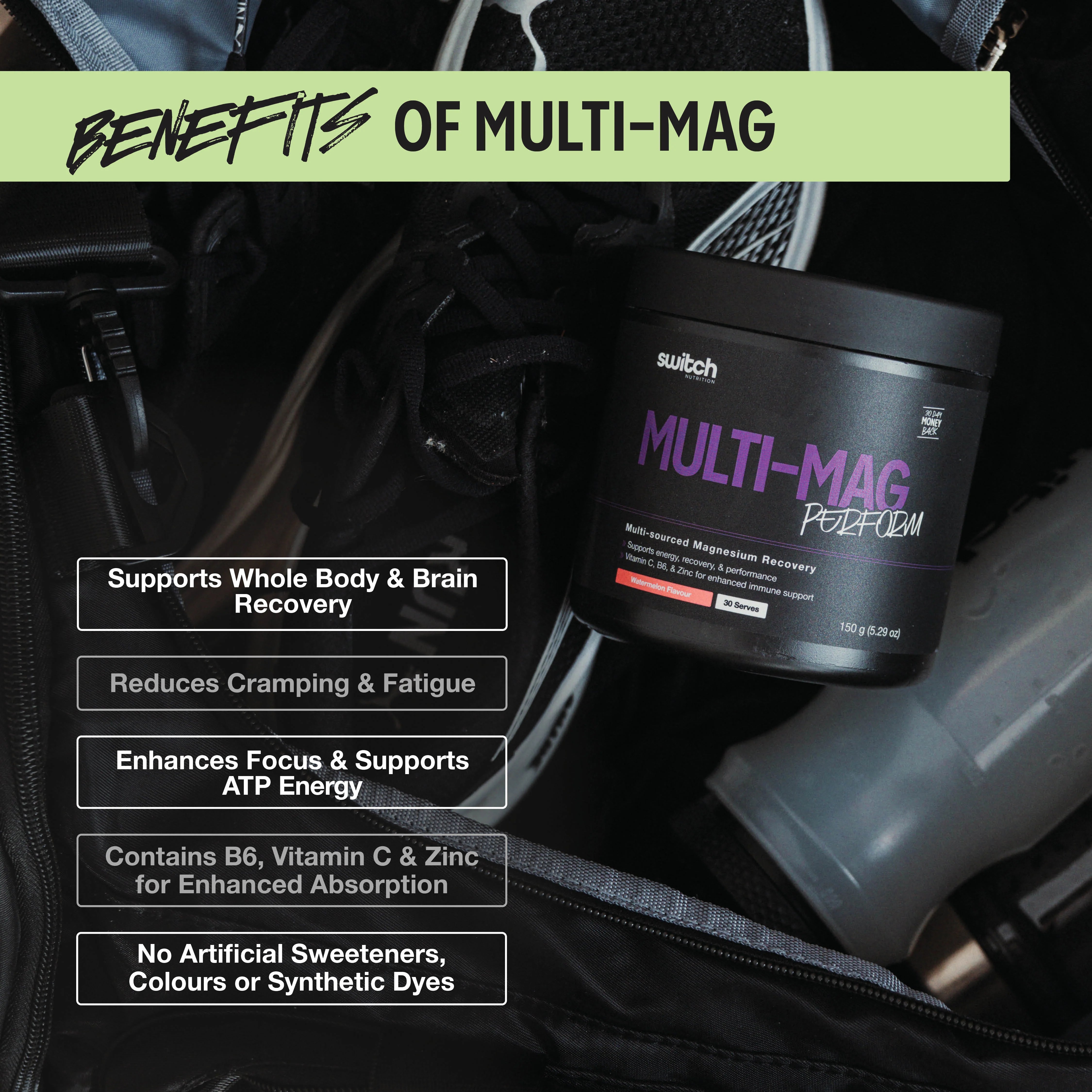 Switch Nutrition Multi-Mag Perform Mango Passionfruit 150g