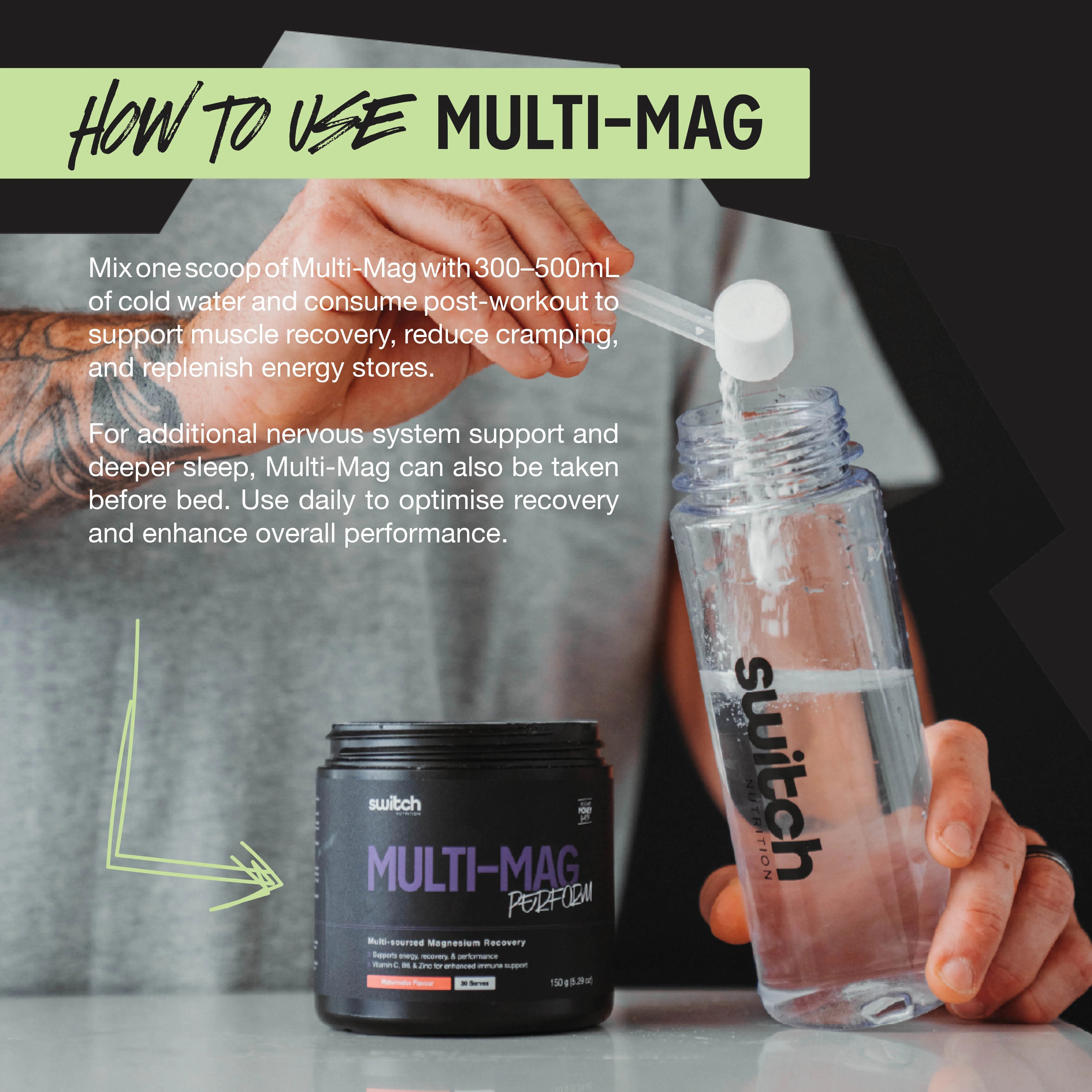 Switch Nutrition Multi-Mag Perform Mango Passionfruit 150g