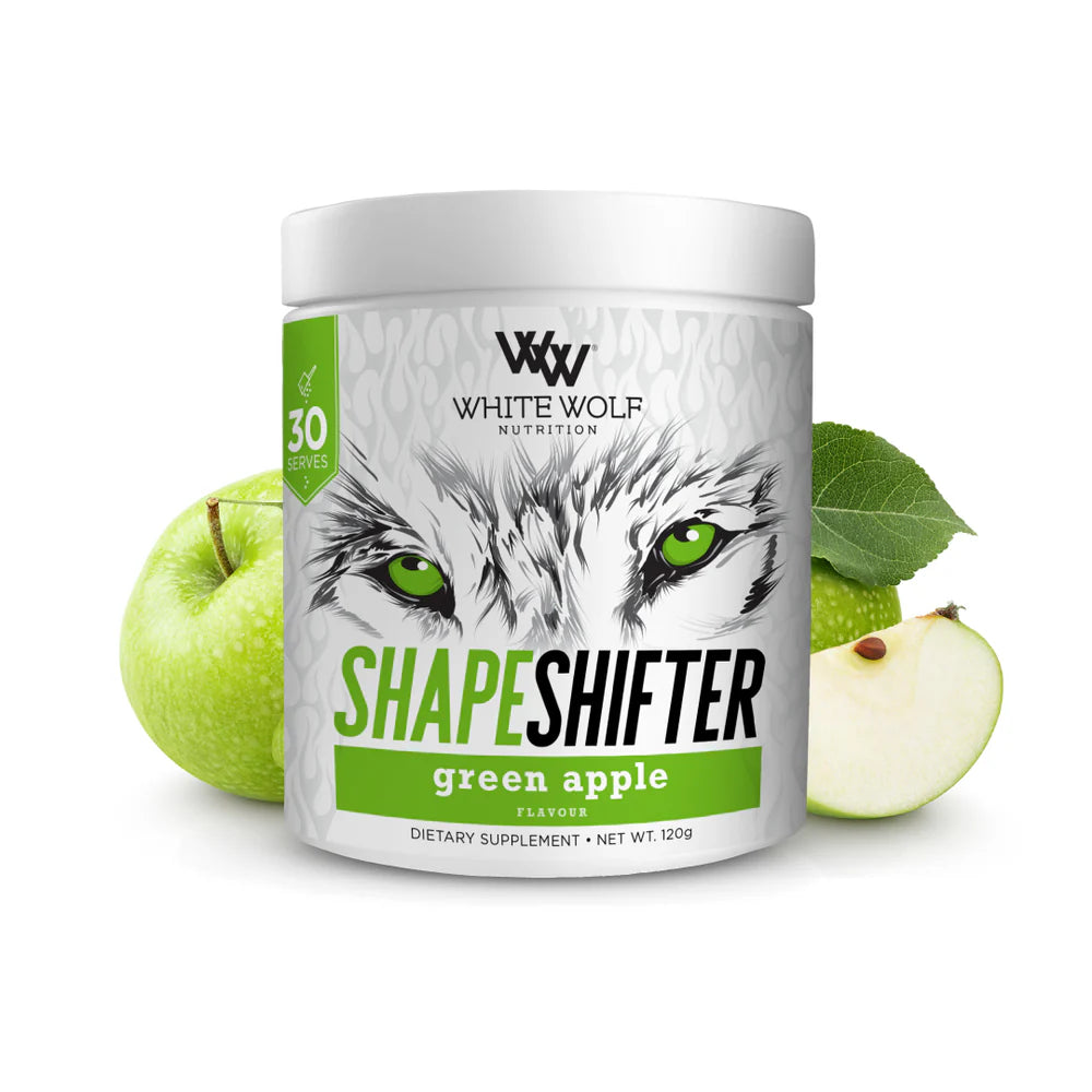 White Wolf ShapeShifter Fat Burner Green Apple 120g