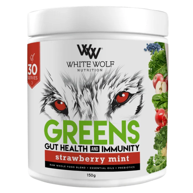 White Wolf Greens Gut Health And Immunity Strawberry Mint 150g