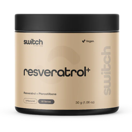 Switch Nutrition Resveratrol+ 30g Powder Unflavoured Resveratrol + Pterostilbene