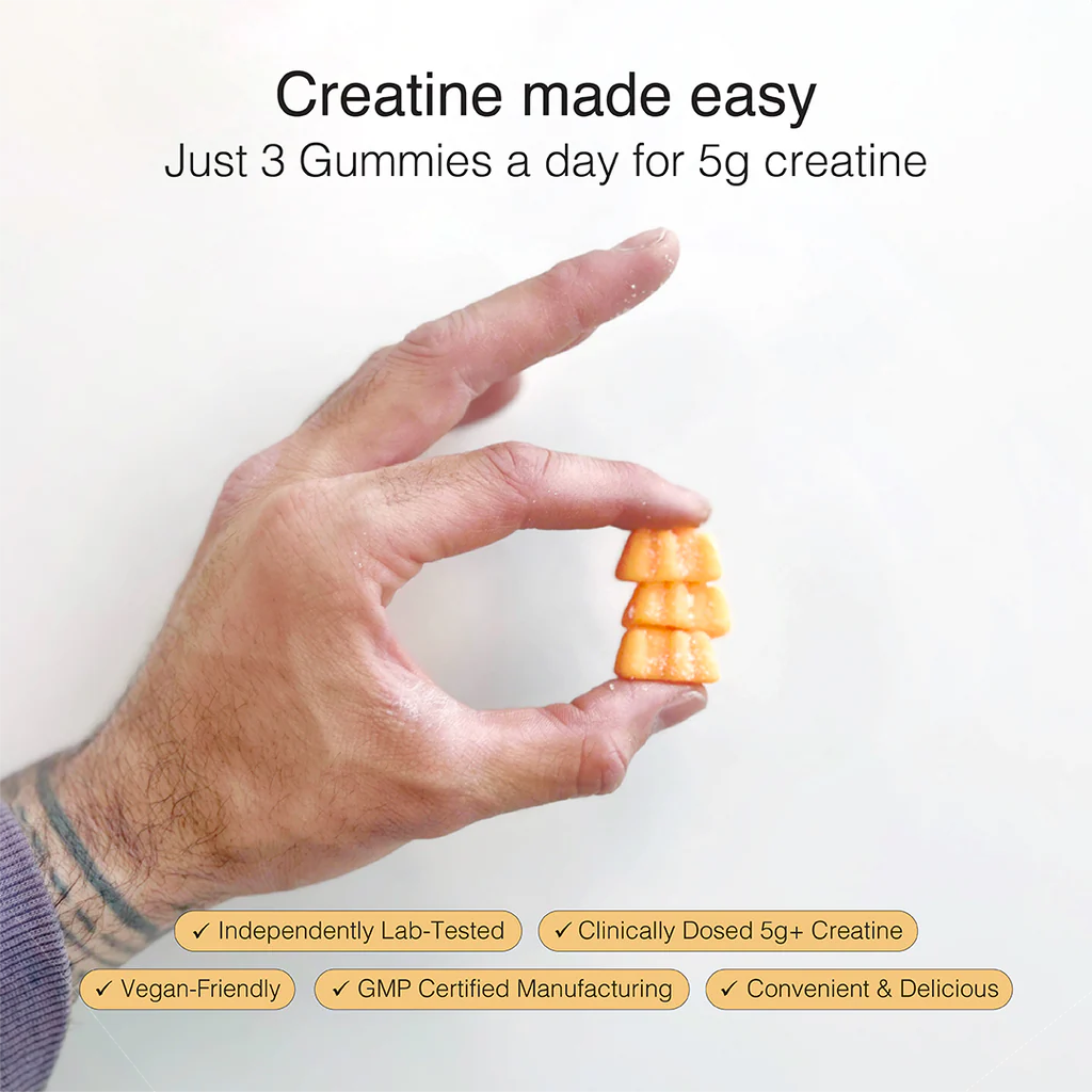 Swoleys Creatine Gummy Bears Sour Peach 30 Serves