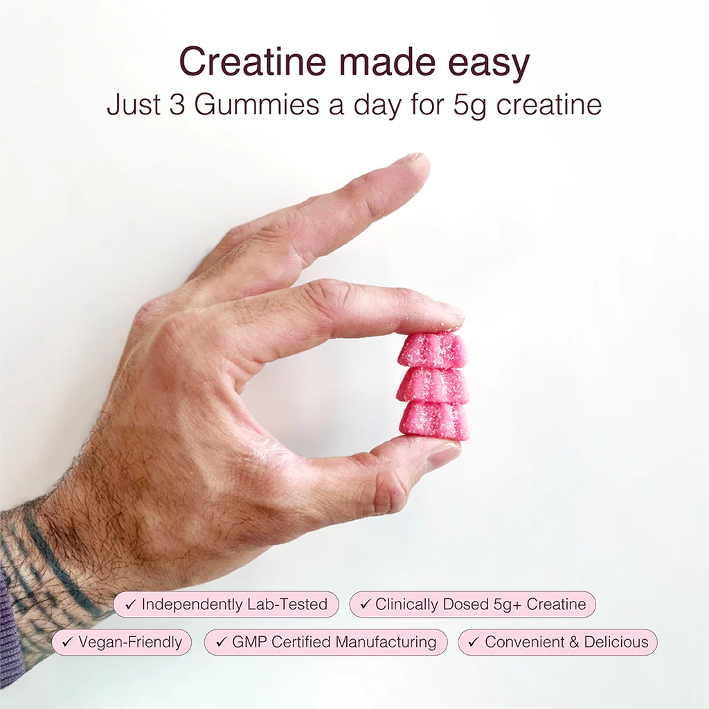 Swoleys Creatine Gummy Bears Sour Watermelon 30 Serves