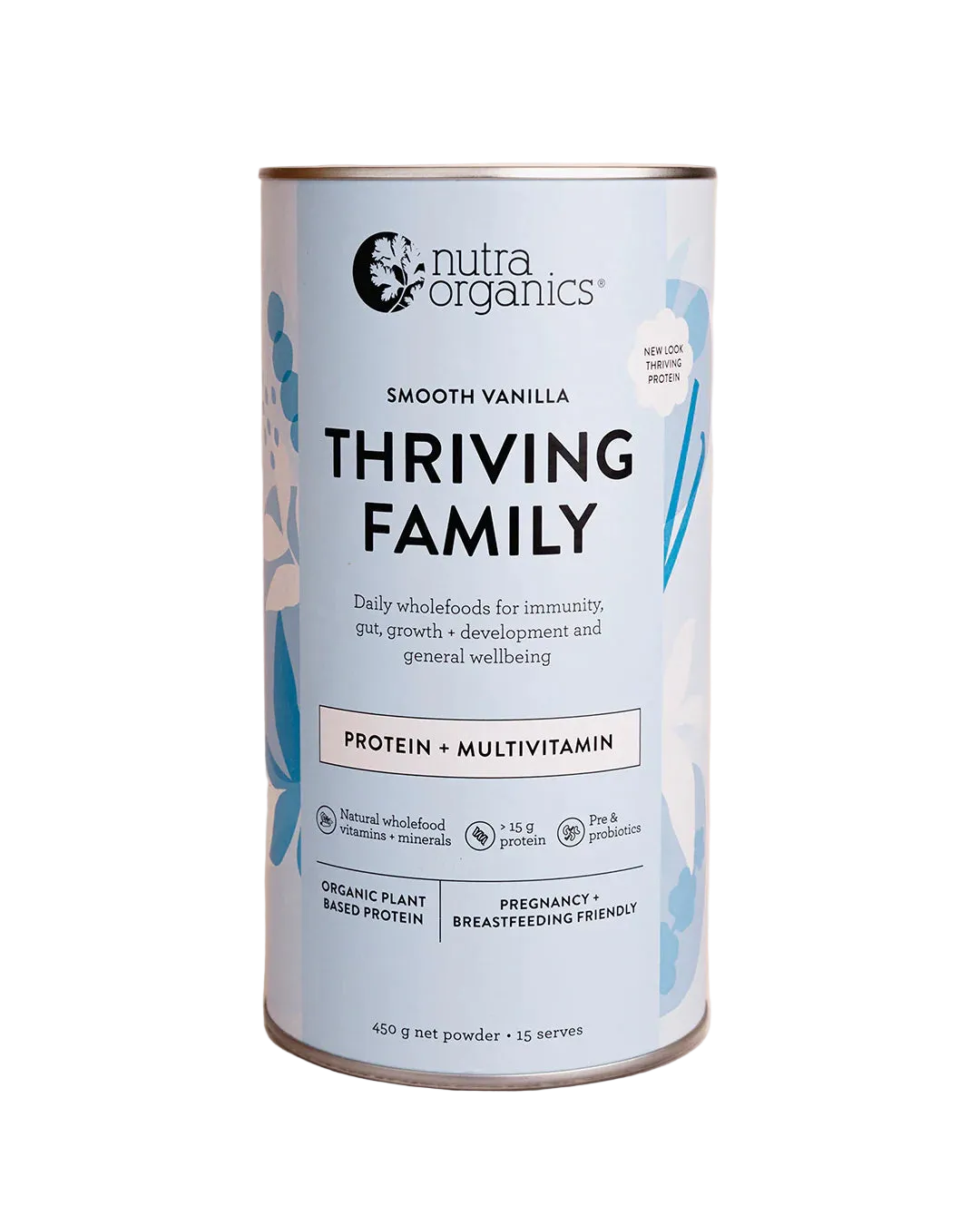 Nutra Organics Thriving Protein 450g Vanilla
