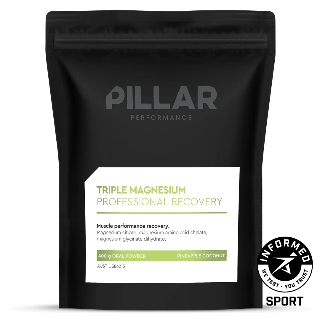 Pillar Performance Pineapple/Coconut Flavored Triple Magnesium Powder 400 g Pouch