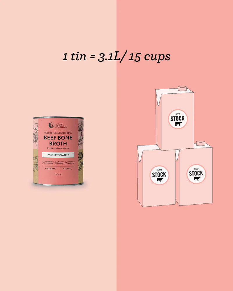 Nutra Organics Beef Bone Broth Miso Ramen 125g