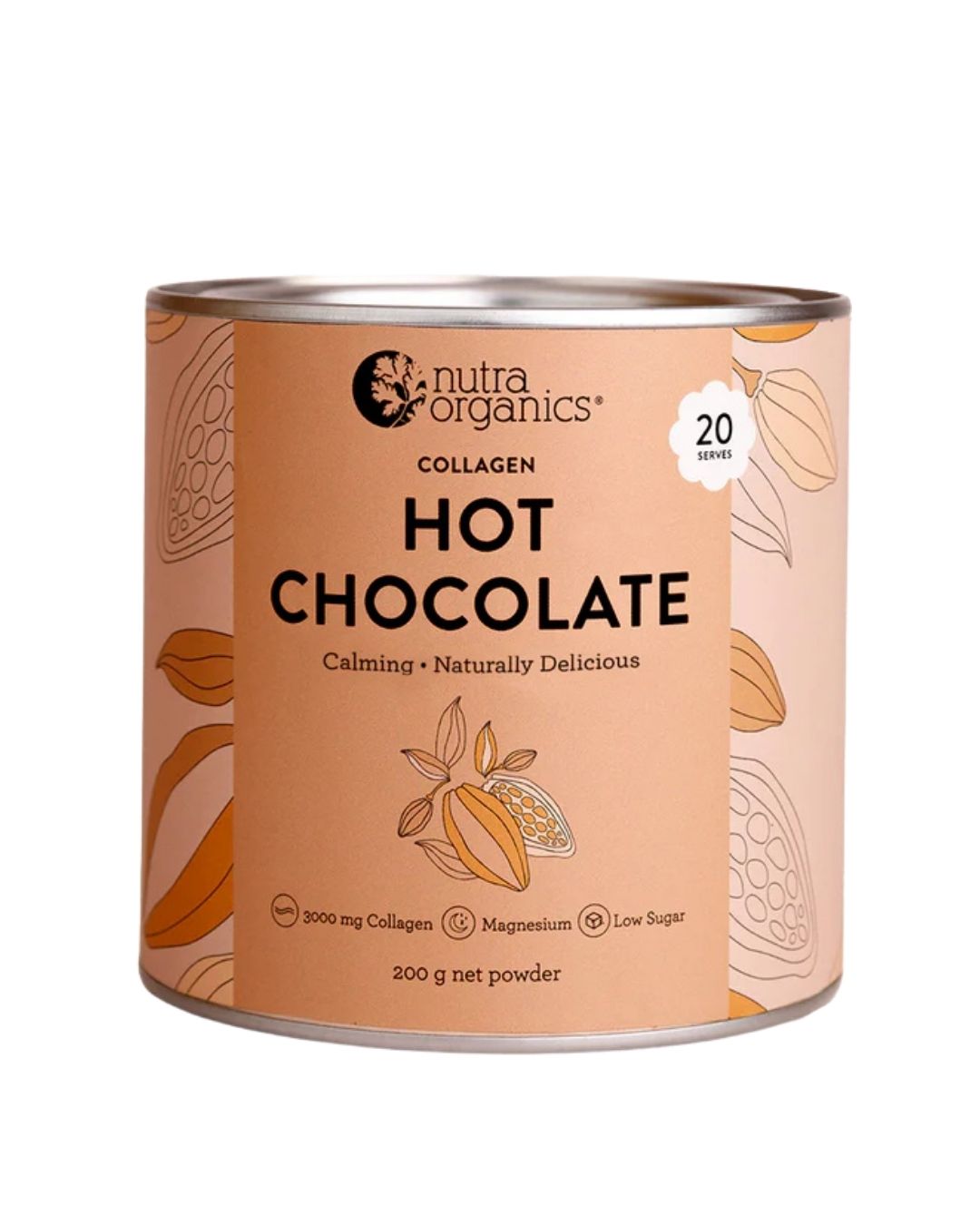 Nutra Organics Collagen Hot Chocolate 200g (20 Serves)