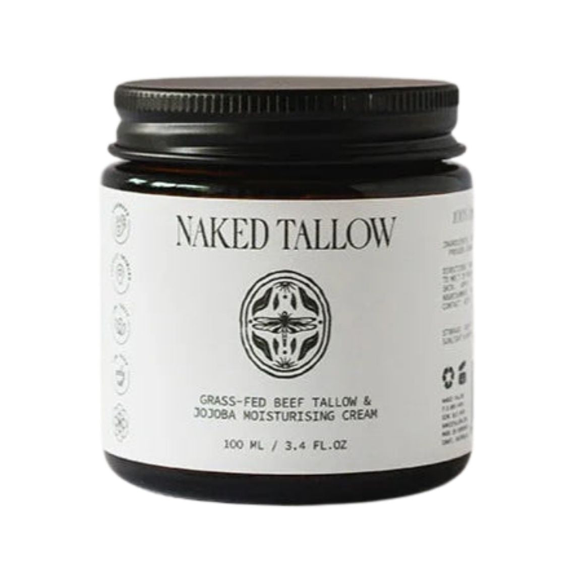 Naked Tallow Beef Tallow and Jojoba Moisturising Cream 100 ml