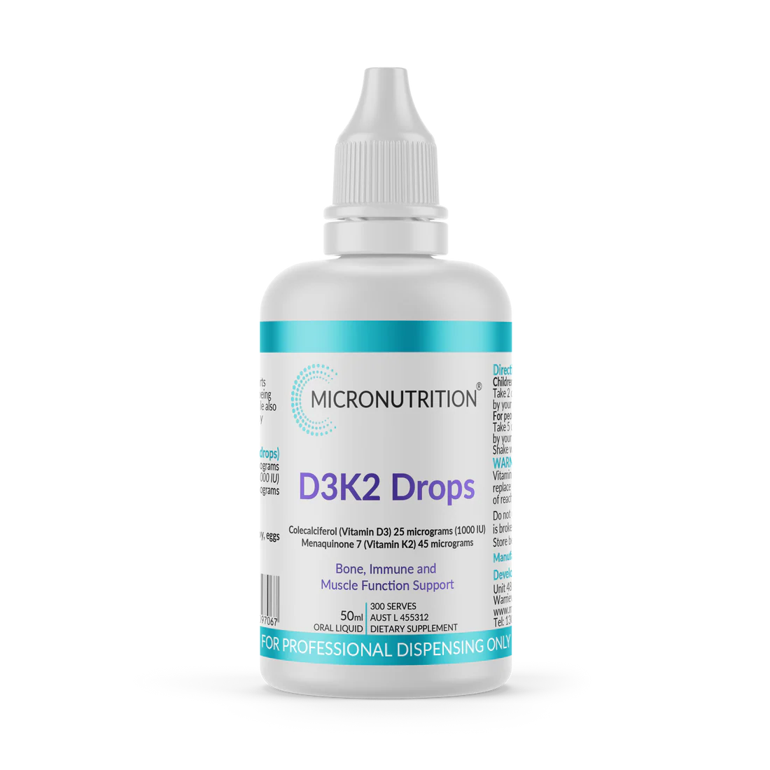 MICRONUTRITION Vitamin D3 K2 Drops 50ml