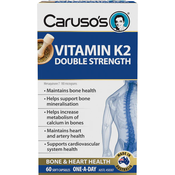 Caruso's Vitamin K2 Double Strength 60 Capsules