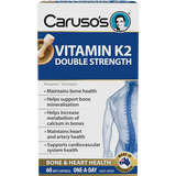 Caruso's Vitamin K2 Double Strength 60 Capsules