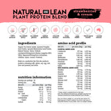 White Wolf Nutrition Vegan Natural+Lean Protein Strawberries & Cream 900g