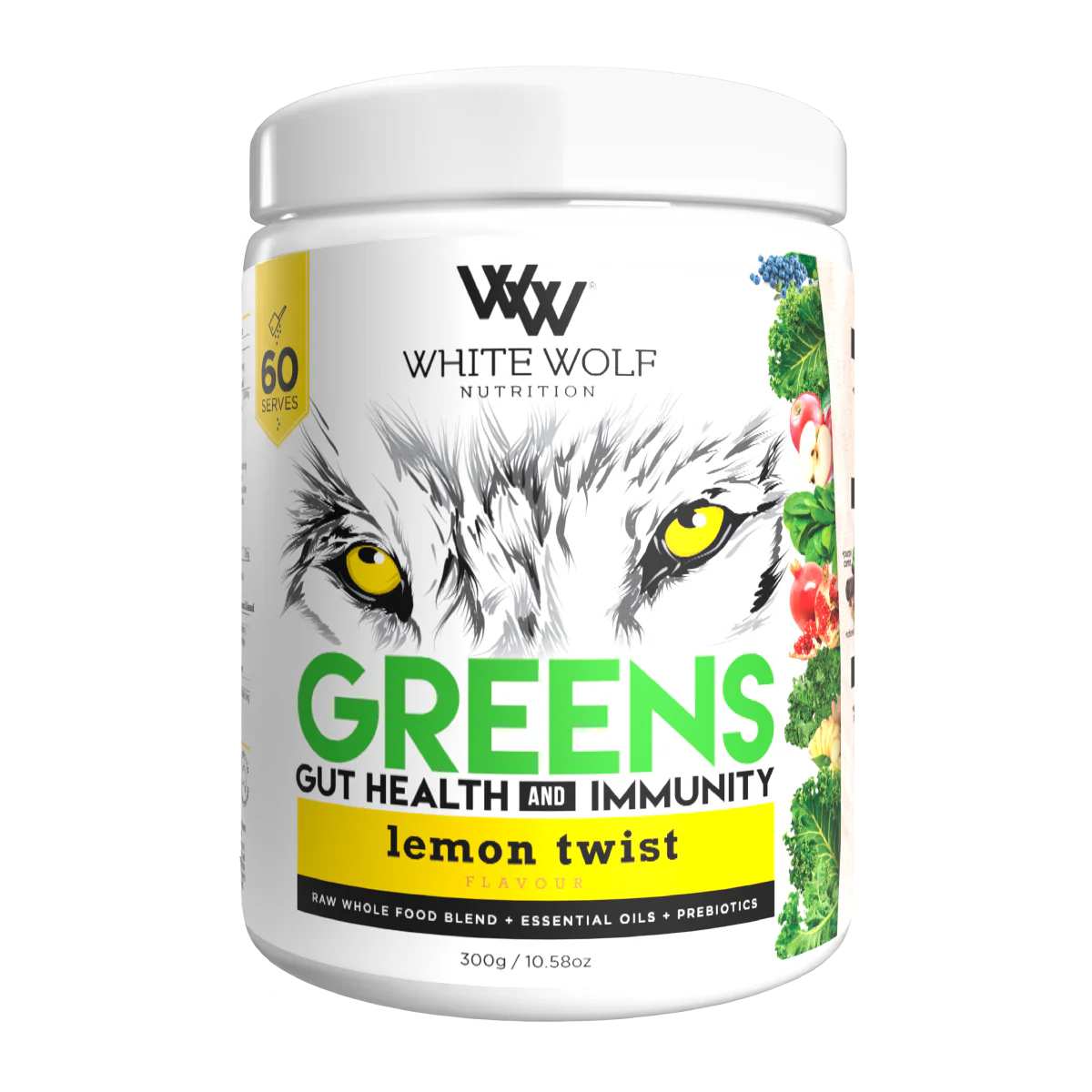 White Wolf Greens Gut Health And Immunity Lemon Twist 300g