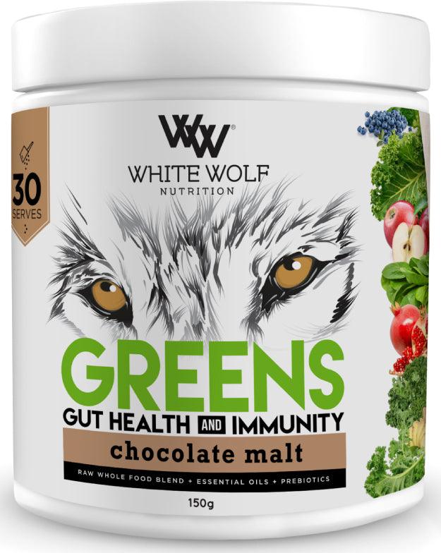 White Wolf Greens Gut Health And Immunity Chocolate Malt 150g