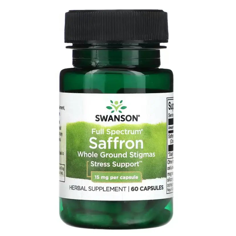 Swanson Full Spectrum Saffron 15mg, 60 Capsules