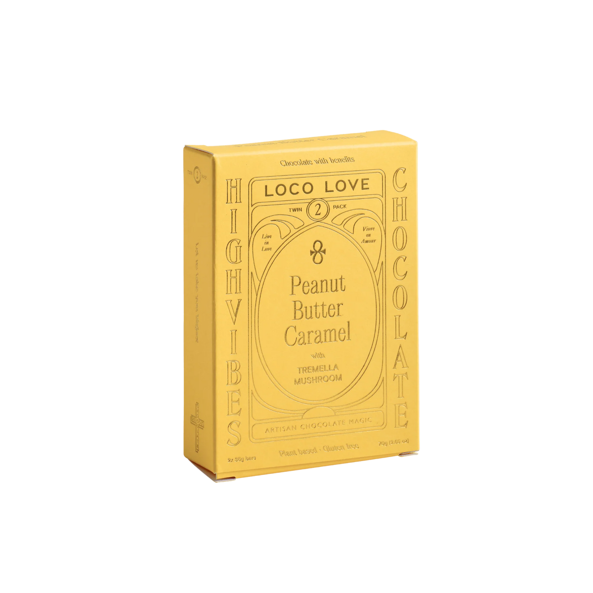Loco Love Chocolate - Peanut Butter Caramel Twin Pack 70g