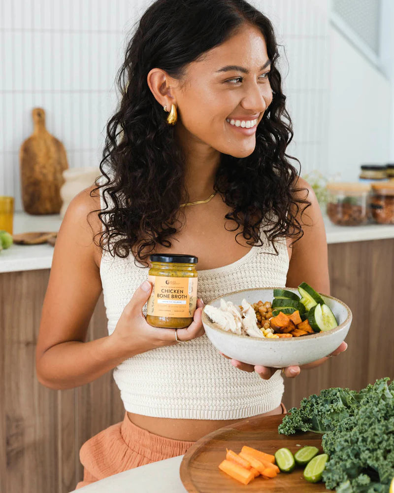Nutra Organics Chicken Bone Broth Concentrate Lemon & Paprika 250g