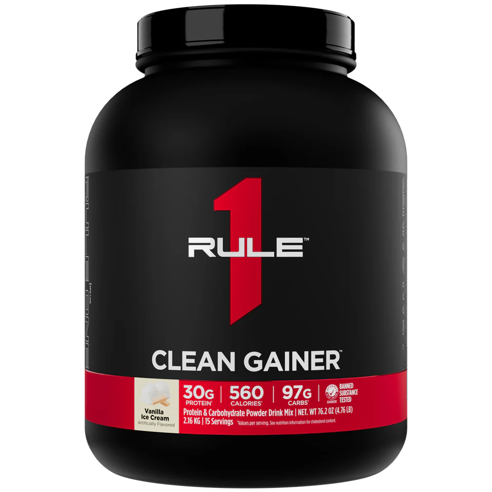 Rule 1 Clean Gainer Vanilla Ice Cream 2.16 kg (15 Servings)
