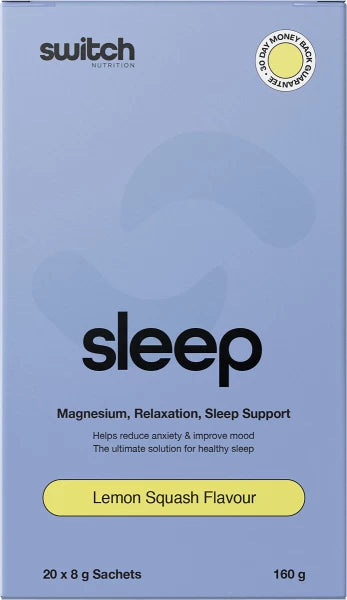 Switch Nutrition Sleep Lemon Squash Flavour 20 x 8g Sachets 160g