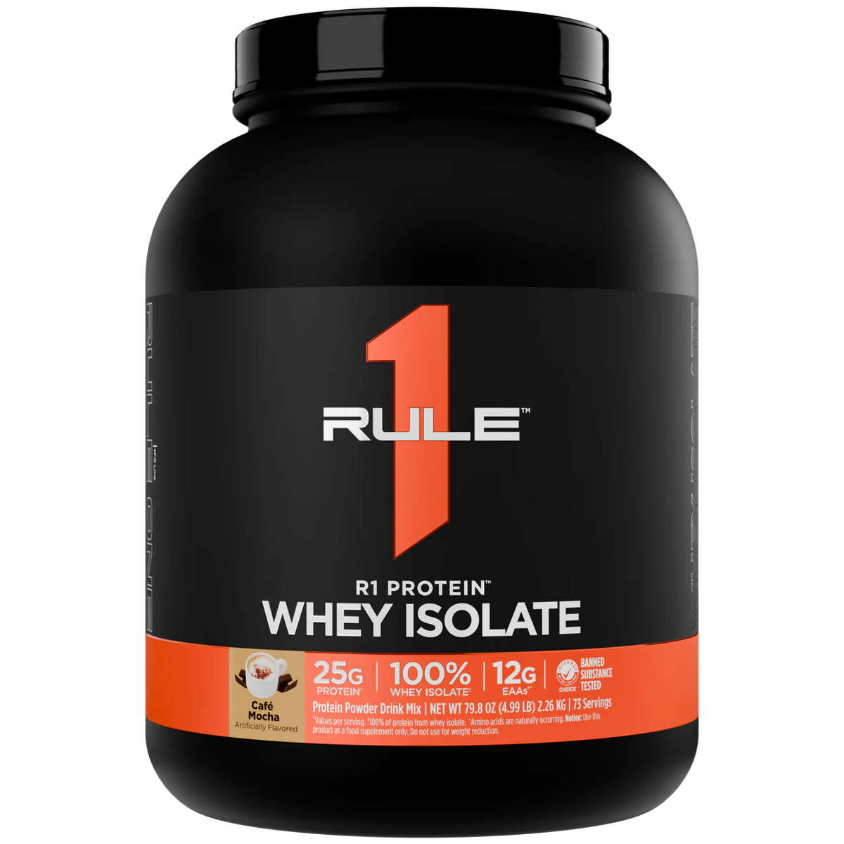 Rule 1 100% WPI 5lb Cafe Mocha (73 Servings)