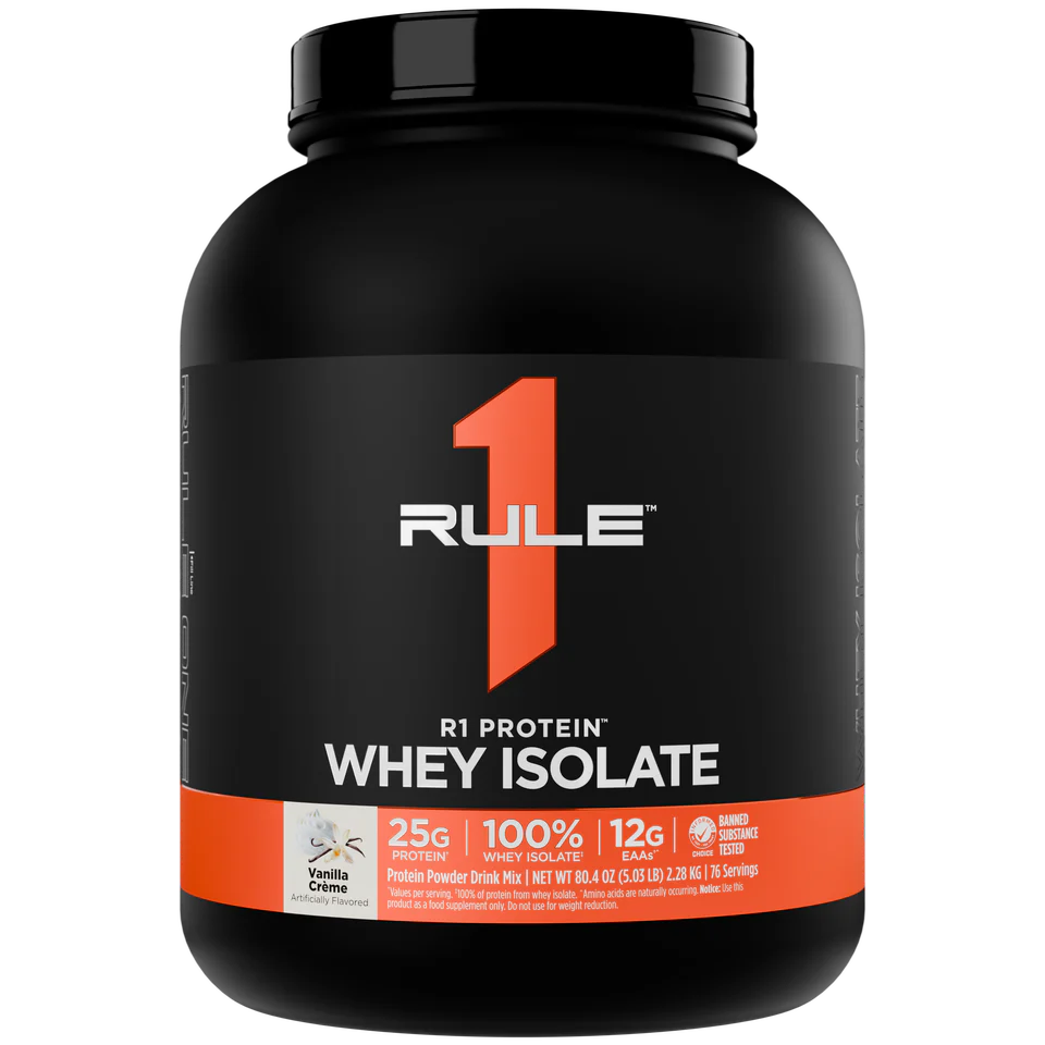 Rule 1 R1 Protein 76 Servings Vanilla Creme 2.5 kilograms