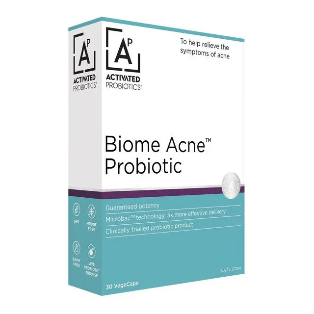 Activated Probiotics Biome Acne Probiotic 30 Vege Caps