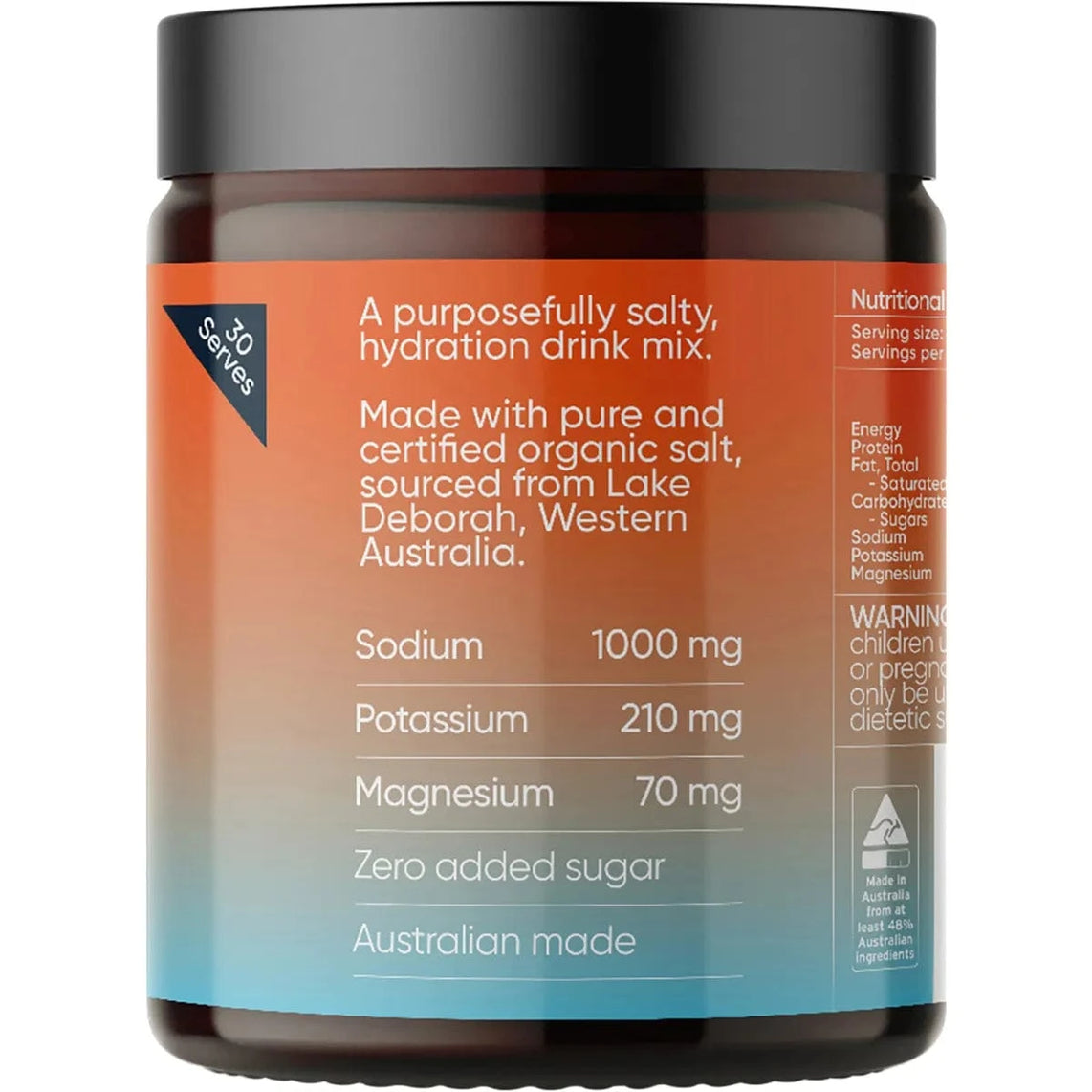 Sodii Everyday Hydration Salts, Salty Grapefruit, 185g