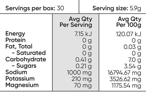 Sodii Everyday Hydration Salts, Salty Passionfruit, 30 Pack