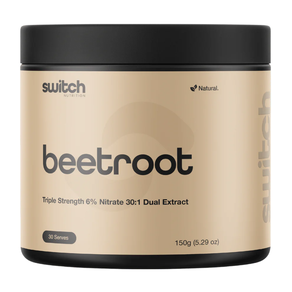 Switch Nutrition Switch Beetroot Powder 150g Triple Strength 6% Nitrate 30:1 Dual Action