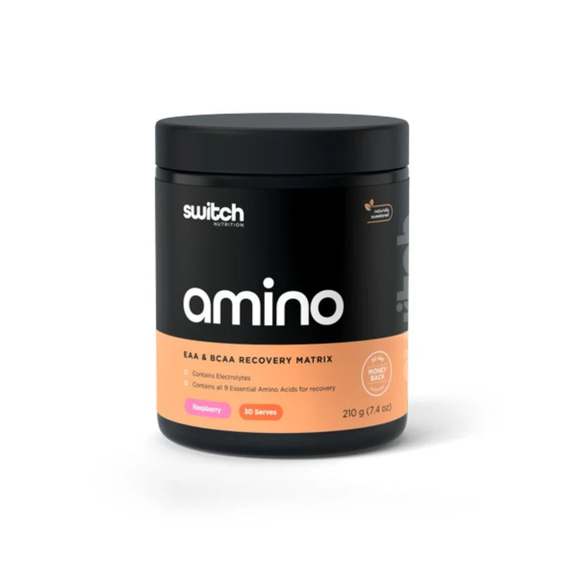 Switch Nutrition Amino Switch Raspberry BCAA and EAA Recovery Matrix 210 g (30 serves)