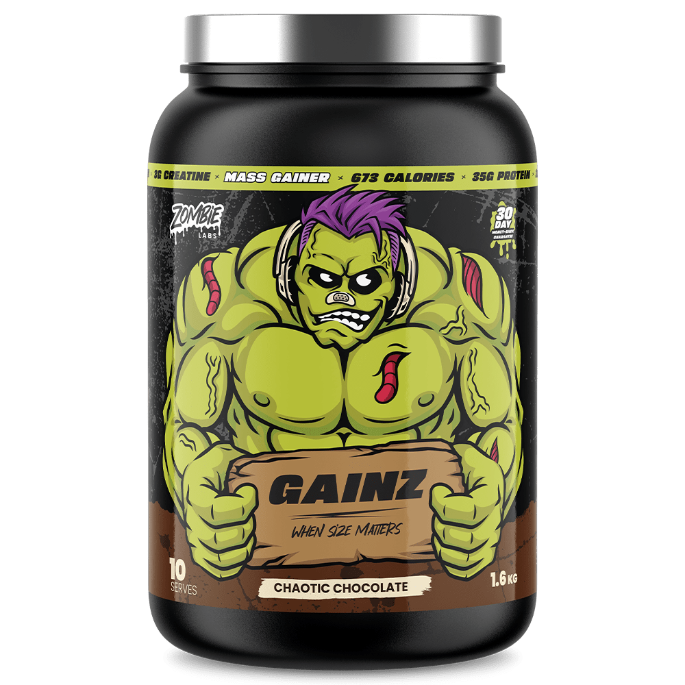 Zombie Labs Gainz Chaotic Chocolate Mass Gainer With Creatine 1.6kg