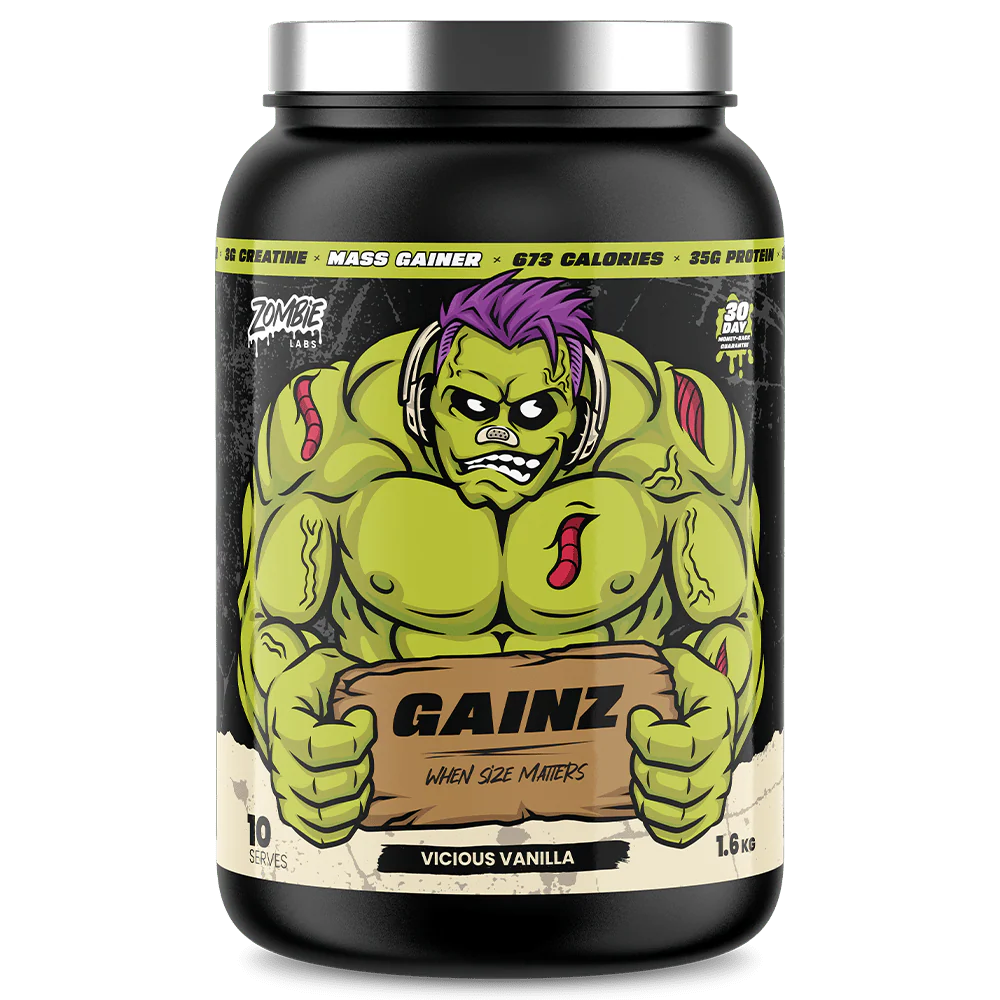 Zombie Labs Gainz Vicious Vanilla Mass Gainer With Creatine 1.6kg