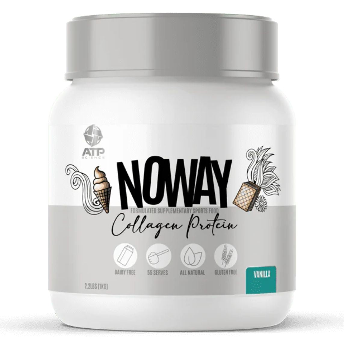 ATP Science NOWAY Collagen Protein 1kg Vanilla **CLEARANCE UBD 12/2024**