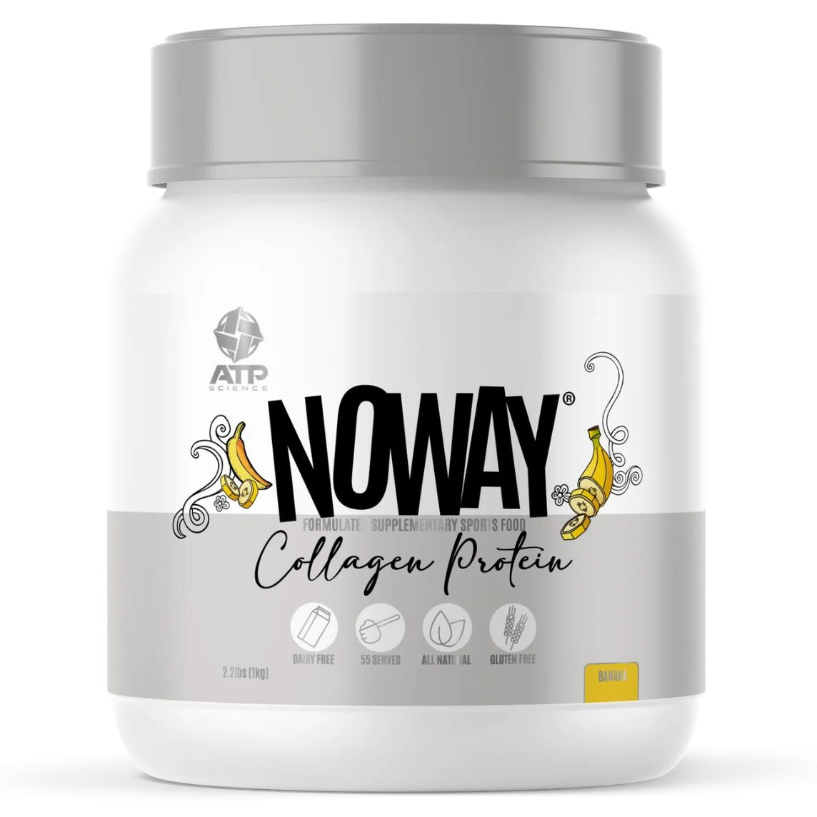 ATP Science NOWAY Collagen Protein 1kg Banana **Clearance UBD 11/2024**