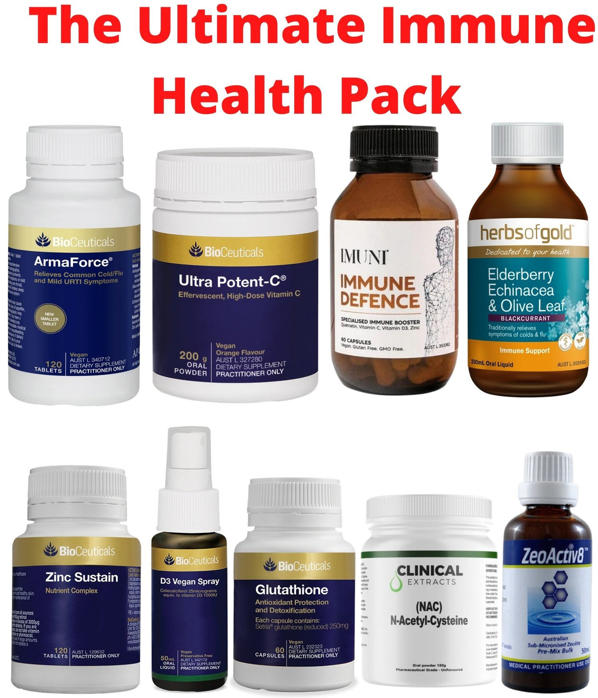 Ultimate Complete Immune Health Bundle Pack (9 Products in Total)